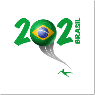 Brazil Copa America Soccer 2021 Posters and Art